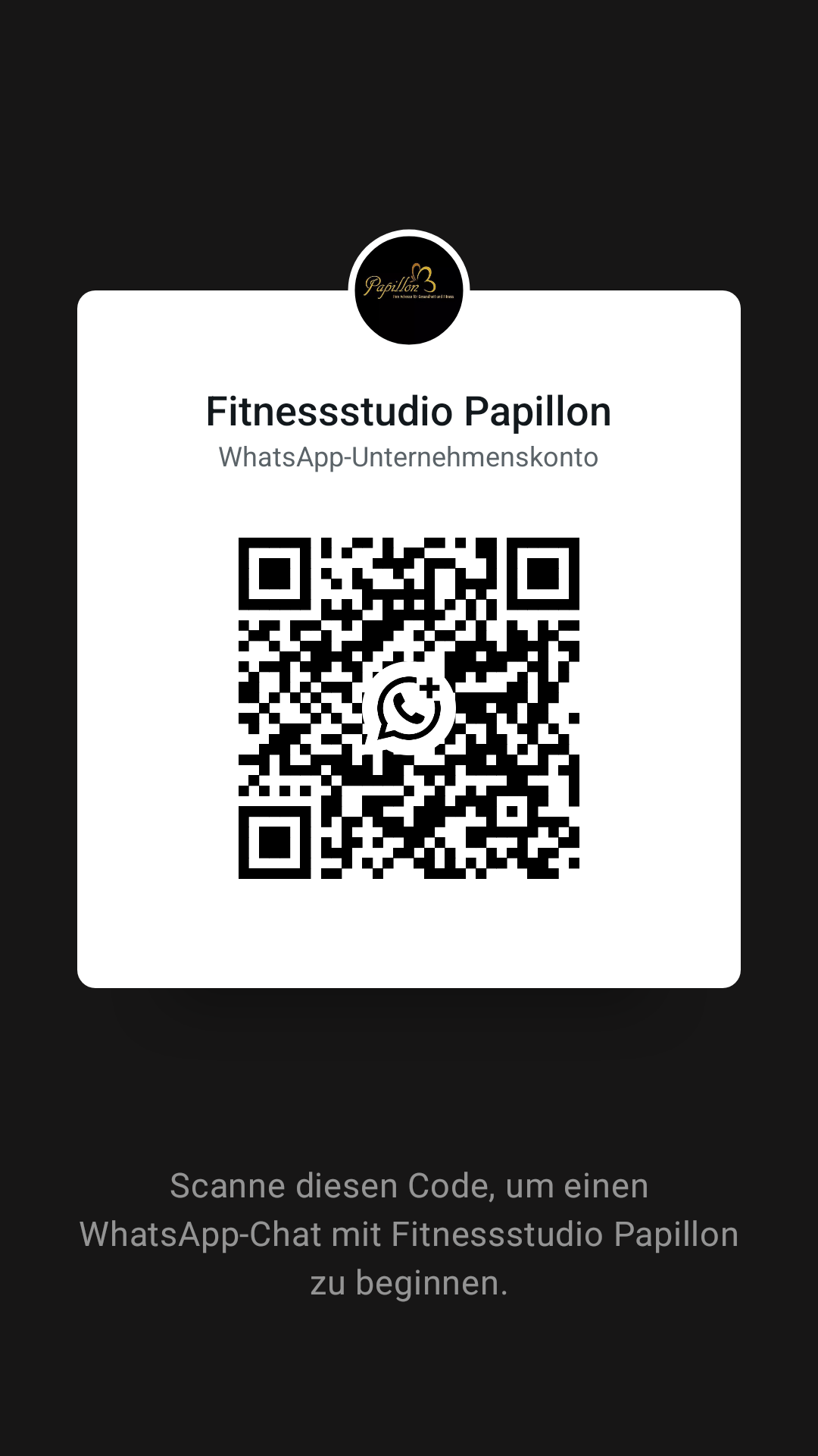 WhatsApp-Unternehmenskonto QR-Code
